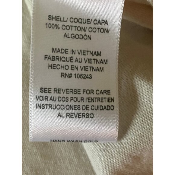 Bobeau Collection 100% Cotton Beige Blouse Top Sleeveless Size M - Picture 5 of 14